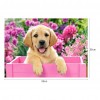 Cute Dog - Partial Round Diamond Painting