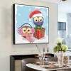 Cartoon Owl- Full Round Diamond Painting