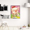 Cartoon Pig - Full Round Diamond Painting