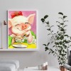 Cartoon Pig - Full Round Diamond Painting