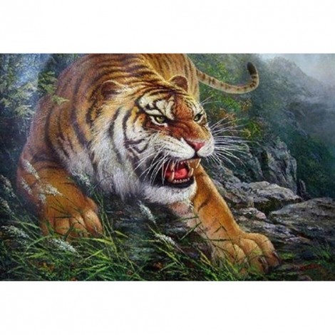 Tiger - Full Round Diamond Painting