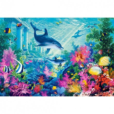 Dolphin - Full Round Diamond Painting