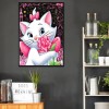 Cute White Cat - Full Round Diamond Painting