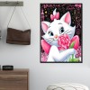 Cute White Cat - Full Round Diamond Painting