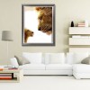 Lion Mother Love-Full Round Diamond Painting