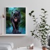 Black Bear-Full Round Diamond Painting