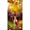 Flower Deer - Full Round Diamond Painting(85*45cm)