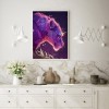 Purple Leopard-Full Round Diamond Painting
