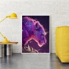 Purple Leopard-Full Round Diamond Painting
