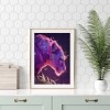 Purple Leopard-Full Round Diamond Painting