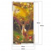 Flower Deer - Full Round Diamond Painting(85*45cm)