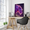 Purple Leopard-Full Round Diamond Painting