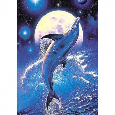 Dolphin - Full Round Diamond Painting