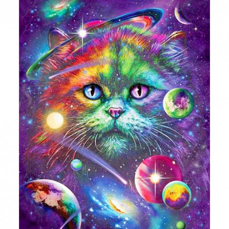 Cat - Full Round Diamond Painting