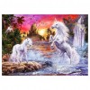 Fantasy Horse Castle - Partial Round Diamond Painting