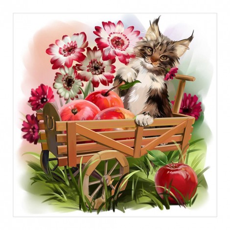 Fantasy Cat - Full Round Diamond Painting