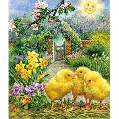 Vintage Chick - Full Round Diamond Painting