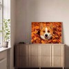 Autumn Dog - Full Round Diamond Painting