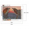 Two Foxes - Full Round Diamond Painting