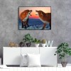 Two Foxes - Full Round Diamond Painting