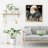 Wolf & Eagle-Full Round Diamond Painting