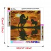 Sunset Horse - Full Round Diamond Painting