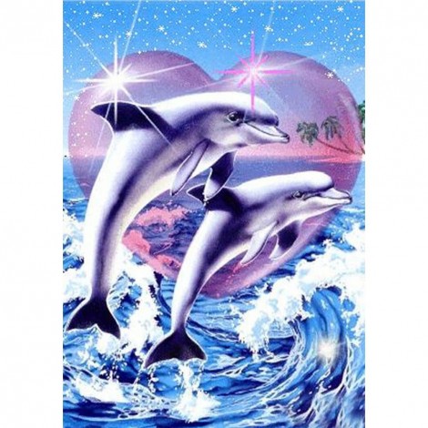 Dolphin - Full Round Diamond Painting