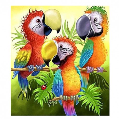 Parrot - Partial Round Diamond Painting