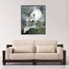 Moonlight Wolf - Partial Round Diamond Painting