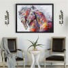 Colorful Horse - Full Round Diamond Painting