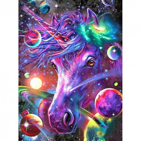 Colorful Horse - Full Round Diamond Painting