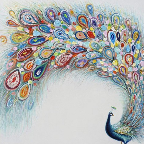 Peafowl  - Full Round Diamond Painting