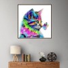 Cat - Partial Round Diamond Painting(30*30cm)