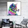 Cat - Partial Round Diamond Painting(30*30cm)