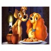 Dinner Dogs - Full Round Diamond Painting