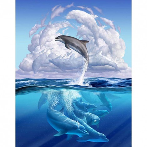 Dolphin - Full Round Diamond Painting