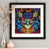 Colorful Cat - Full Round Diamond Painting