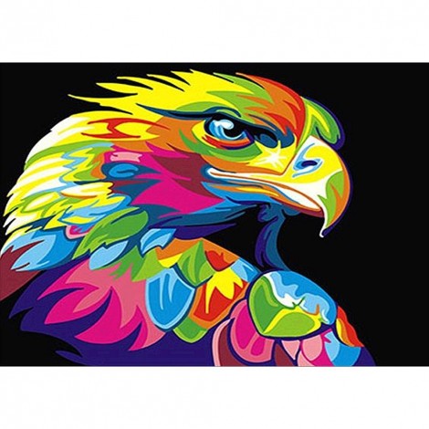 Colorful Eagle - Full Round Diamond Painting