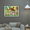 Cow Dog - Full Square Diamond Painting
