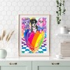 Color Heart Dogs- Full Round Diamond Painting