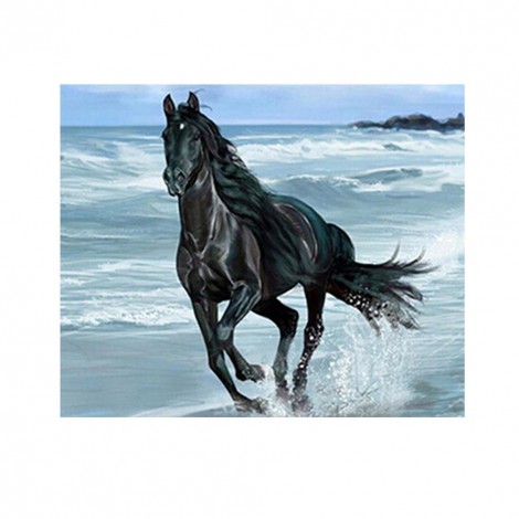 Running Horse - Partial Round Diamond Painting