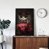 Skull Human Cat - Full Round Diamond Painting
