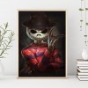 Skull Human Cat - Full Round Diamond Painting
