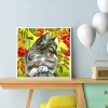 Fruit Cat-Full Round Diamond Painting