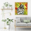 Fruit Cat-Full Round Diamond Painting