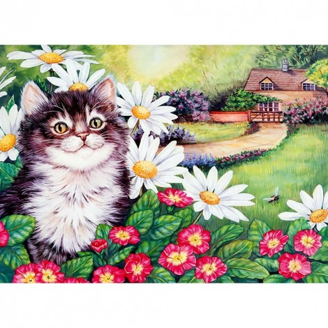 Cat - Full Round Diamond Painting
