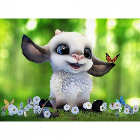 Cute Dog - Full Round Diamond Painting