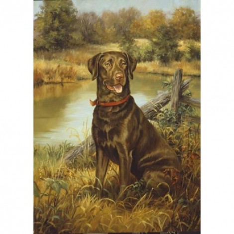 Dog - Full Round Diamond Painting