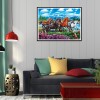 Galloping Horse - Full Round Diamond Painting
