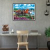 Galloping Horse - Full Round Diamond Painting